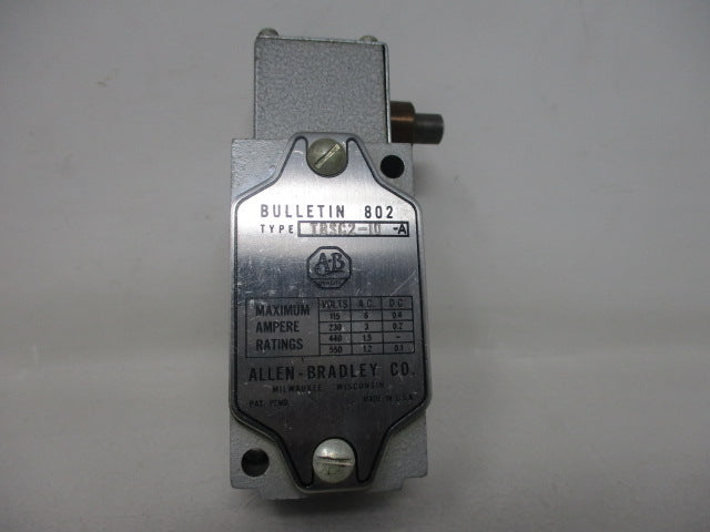 Allen Bradley via TCS 802TBSC210 Ser. A NSNP 802T BSC210