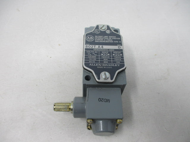 Allen Bradley via TCS 802TA4 Ser. D NSNP 802T A4