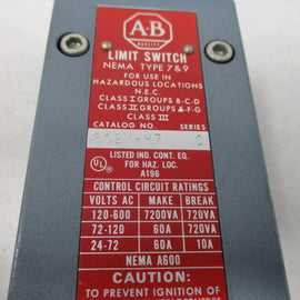 Allen Bradley via TCS 802XH7 Ser. C NSNP 802X H7