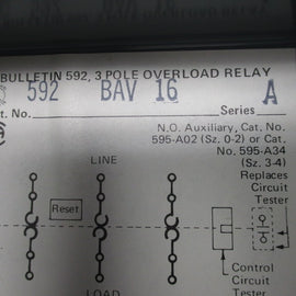Allen Bradley via TCS 592BAV16 Ser. A NSNP  592 BAV16