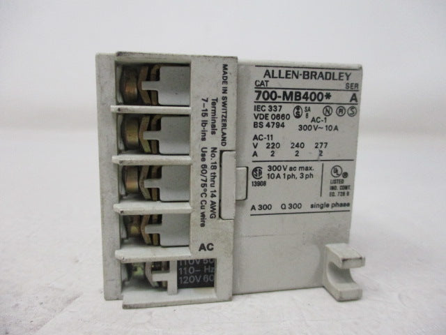 Allen Bradley via TCS 700MB400A1 Ser. A NSNP 700 MB400 A1