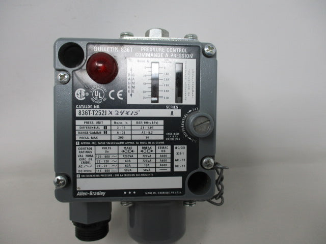 Allen Bradley via TCS 836TT252JX24X15 Ser. A NSNP 836T T252JX24X15
