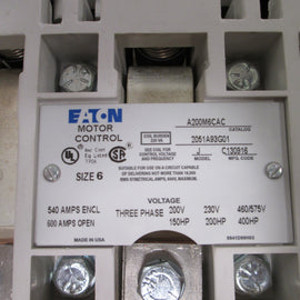 Cutler Hammer A200M6CAC NSFP * GENUINE * Westinghouse