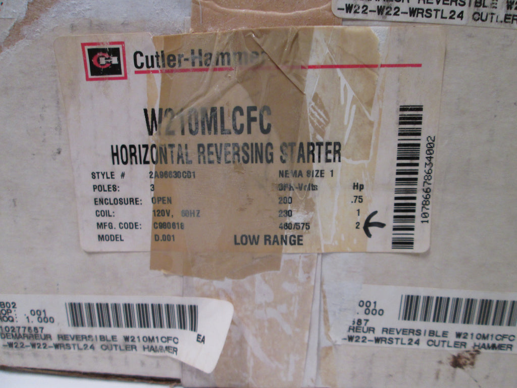 Cutler Hammer W210MLCFC  NSFP ** GENUINE ** Eaton  W 210ML CFC