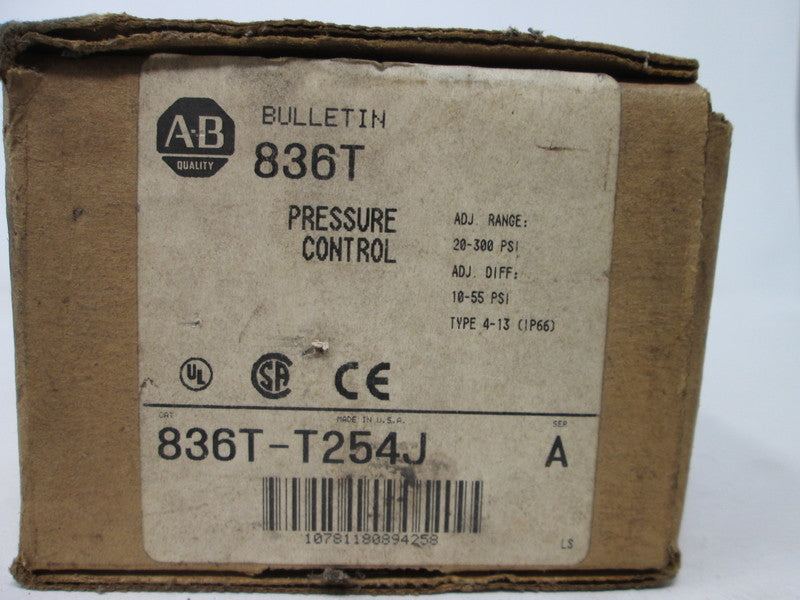 Allen Bradley via TCS 836TT254J Ser. A NSFP (BR/WH) 836T T254J