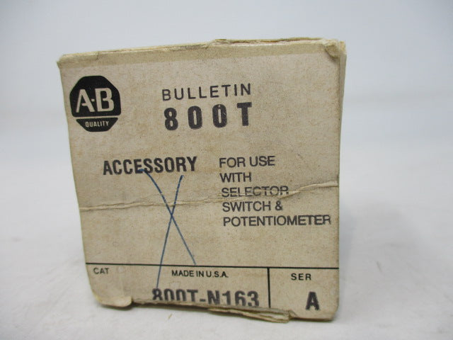 Allen Bradley via TCS 800TN163 Ser. A NSFP (WH) 800T N163