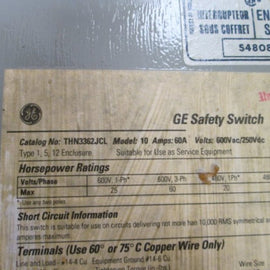 General Electric THN3362JCL 64D NSFP * GENUINE *