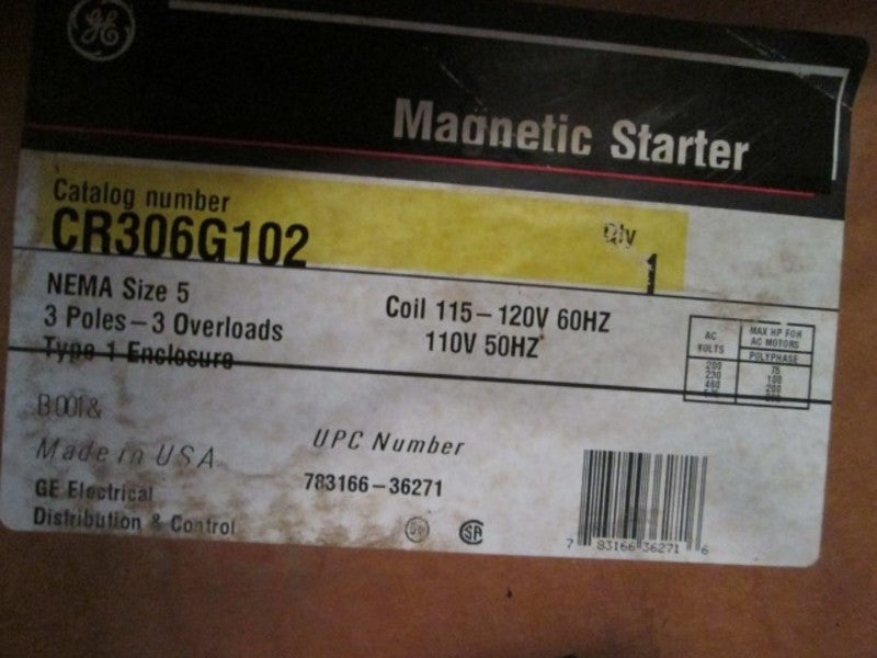 General Electric CR306G102 NSFP **GENUINE**