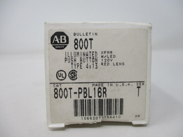 Allen Bradley via TCS 800TPBL16R Ser. T NSFP (WH) 800T PBL16R
