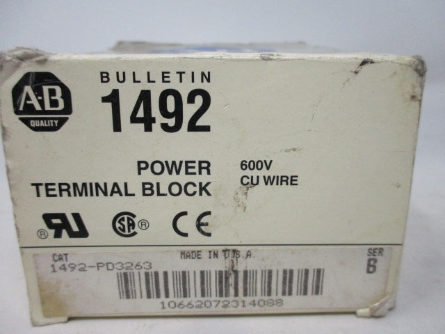Allen Bradley via TCS 1492PD3263 Ser. B NSFP (GY/BL) 1492 PD3263