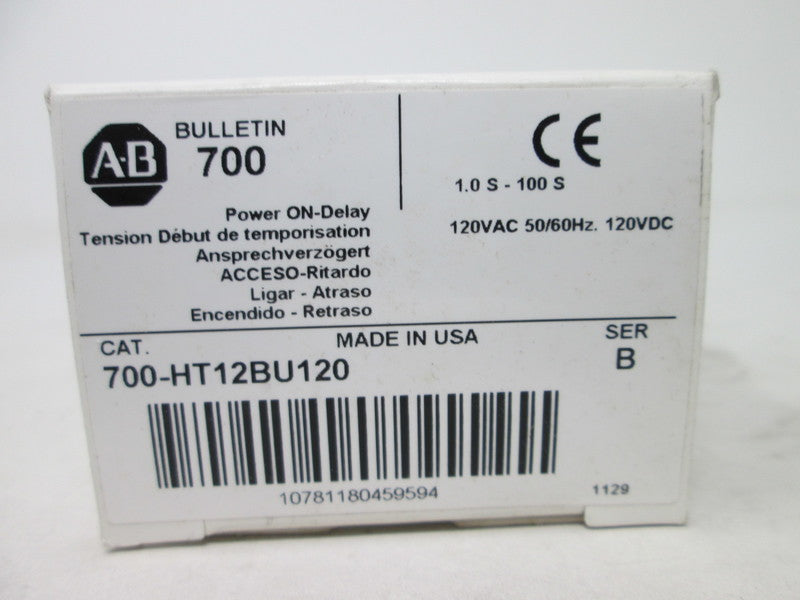 Allen Bradley via TCS 700HT12BU120 Ser. B NSFP (WH) 700 HT12BU120