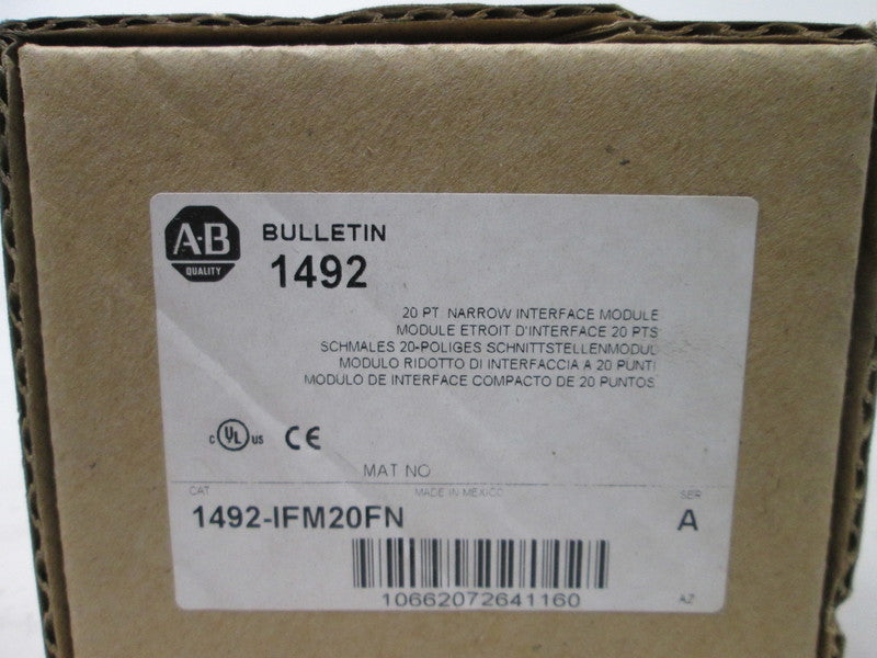 Allen Bradley via TCS 1492IFM20FN Ser. A NSFP (BR/WH) 1492 IFM20F N