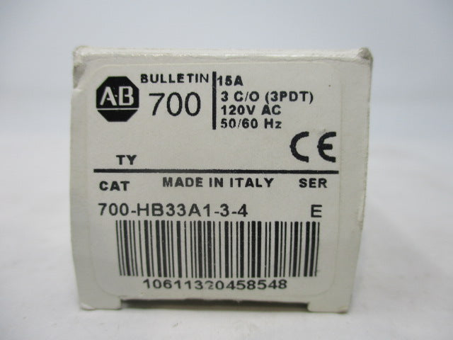 Allen Bradley via TCS 700HB33A134 Ser. E NSFP (WH) 700 HB33A134