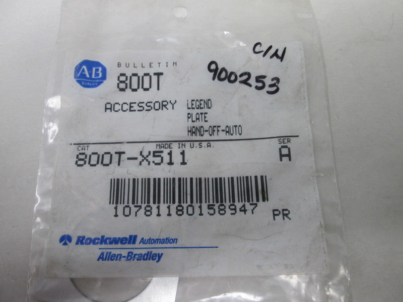 Allen Bradley via TCS 800TX511 Ser. A NSFP 800T X511