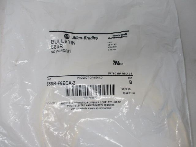 Allen Bradley via TCS 889RF6ECA2 Ser. B NSFP 889R F6ECA 2