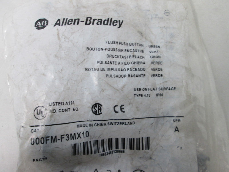 Allen Bradley via TCS 800FMF3MX10 Ser. A NSFP 800FM F3MX10