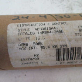 Cutler Hammer 14RBA4300E NSFP * GENUINE * Westinghouse