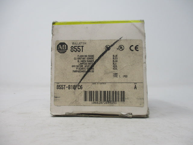 Allen Bradley via TCS 855TB10FC6 Ser. A NSFP (BK/YL) 855T B10FC6
