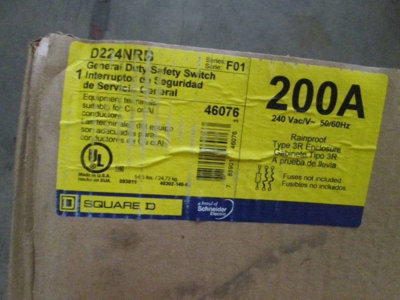 Square D D224NRB NSFP * GENUINE * Schneider Telemecanique