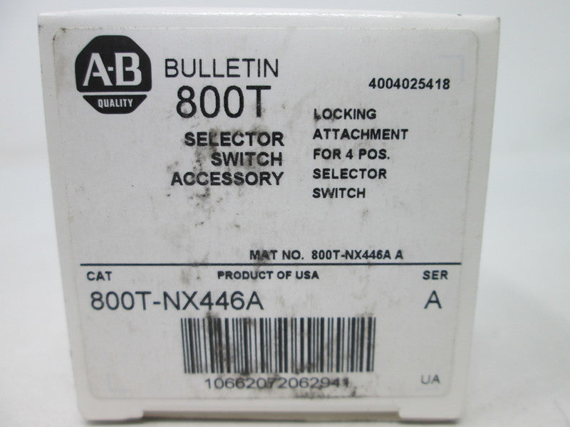 Allen Bradley via TCS 800TNX446A Ser. A NSFP (WH) 800T NX446A