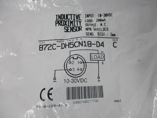 Allen Bradley via TCS 872CDH5CN18D4 Ser. C NSFP 872C DH5CN18 D4
