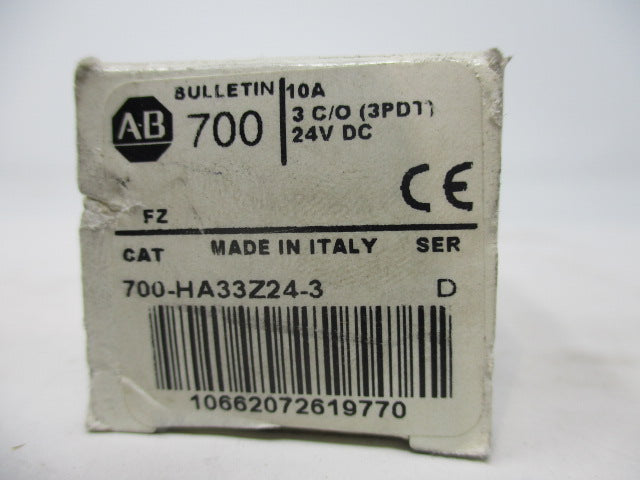 Allen Bradley via TCS 700HA33Z243 Ser. D NSFP (WH) 700 HA33Z24 3
