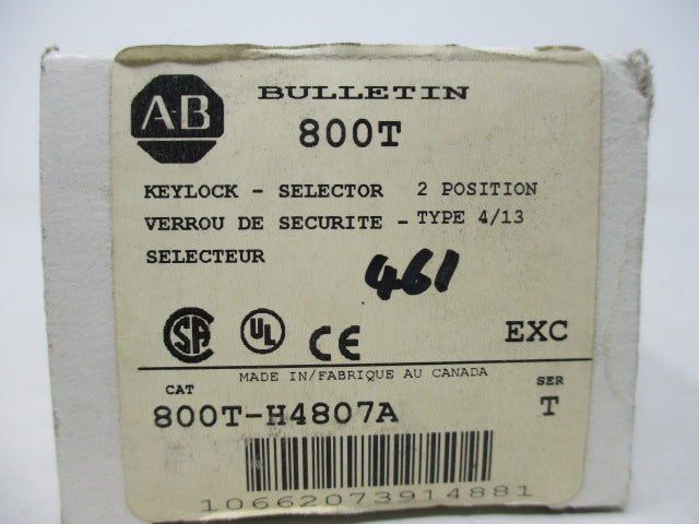 Allen Bradley via TCS 800TH4807A Ser. T NSFP (WH) 800T H4807A