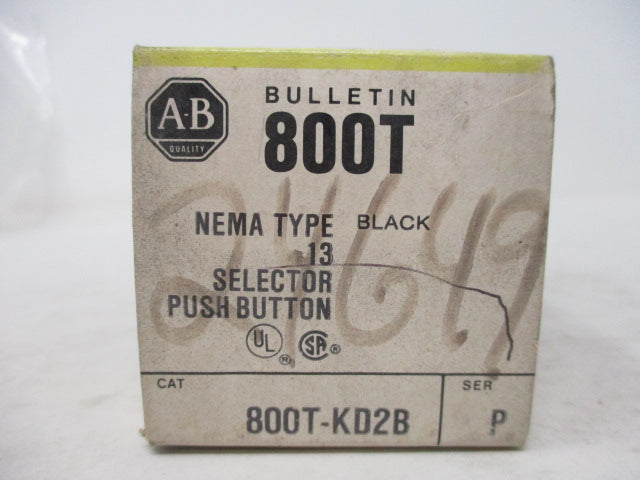 Allen Bradley via TCS 800TKD2B Ser. P NSFP (BK/YL) 800T KD2B
