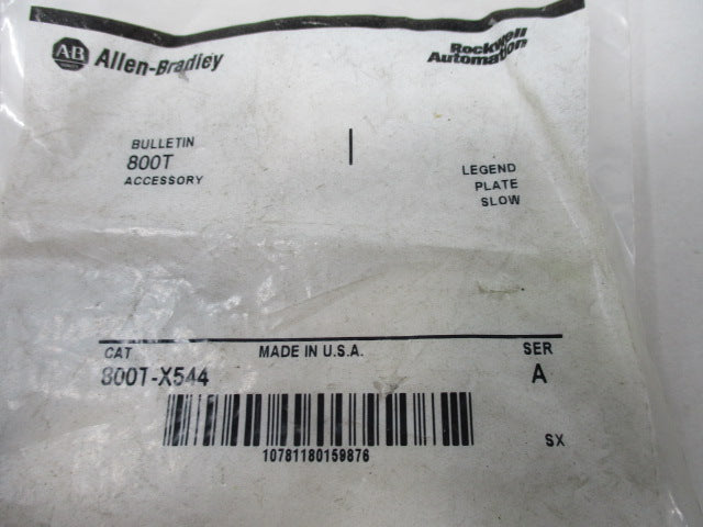 Allen Bradley via TCS 800TX544 Ser. A NSFP 800T X544