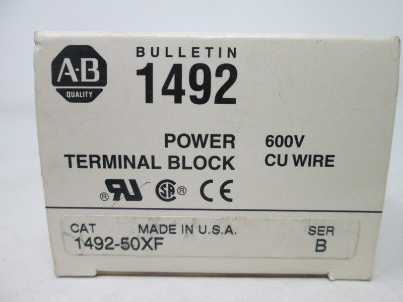 Allen Bradley via TCS 149250XF Ser. B NSFP (WH) 1492 50XF