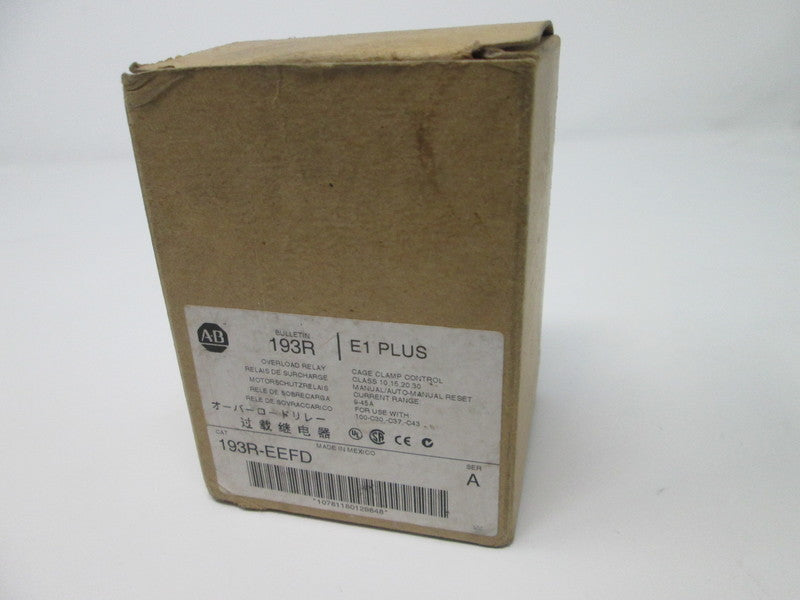 Allen Bradley via TCS 193REEFD Ser. A NSFP (BR/WH) 193R EEFD
