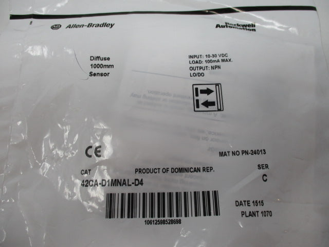 Allen Bradley via TCS 42CAD1MNALD4 Ser. C NSFP 42CA D1MNAL D4