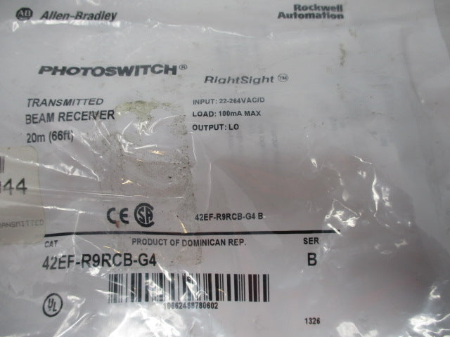 Allen Bradley via TCS 42EFR9RCBG4 Ser. B NSFP 42EF R9RCB G4