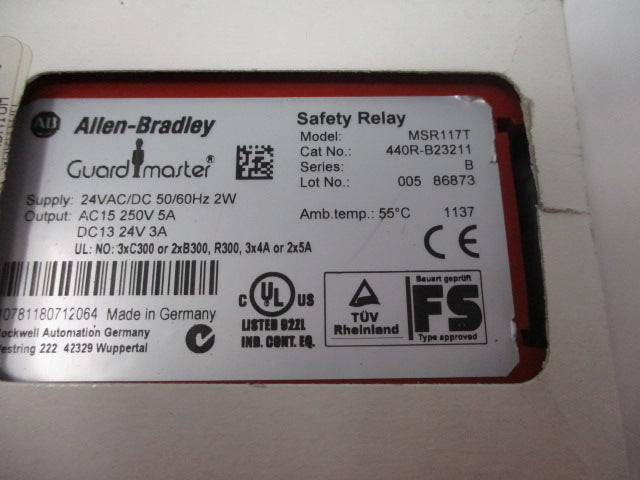 Allen Bradley via TCS 440RB23211 Ser. B NSFP (BR/WH) 440R B23211