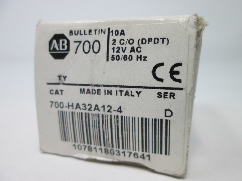 Allen Bradley via TCS 700HA32A124 Ser. D NSFP (WH) 700 HA32A12 4