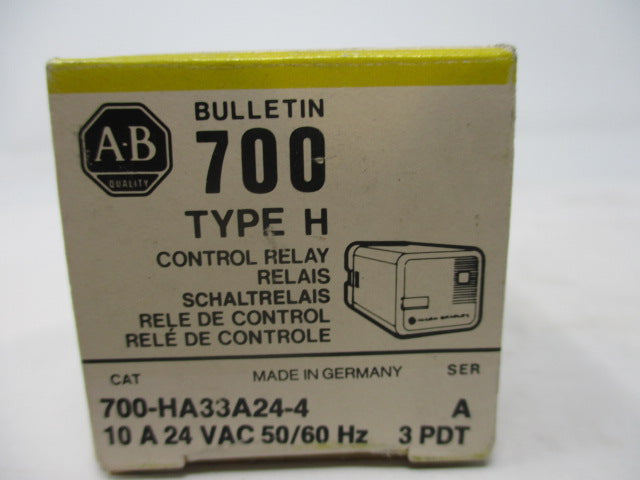 Allen Bradley via TCS 700HA33A244 Ser. A NSFP (BK/YL) 700 HA33A24 4