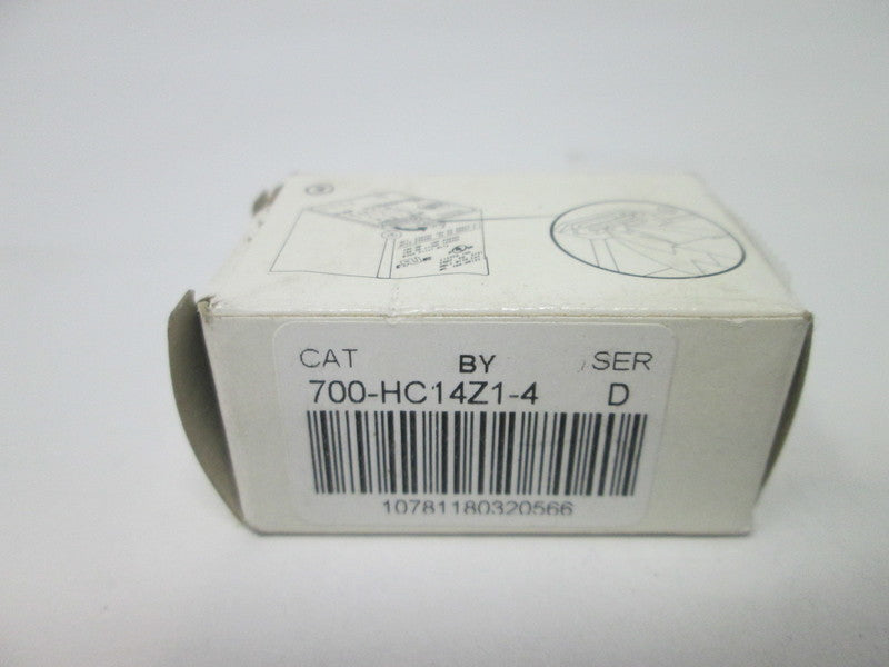 Allen Bradley via TCS 700HC14Z14 Relay Ser. D NSFP (WH) 700 HC14Z1 4