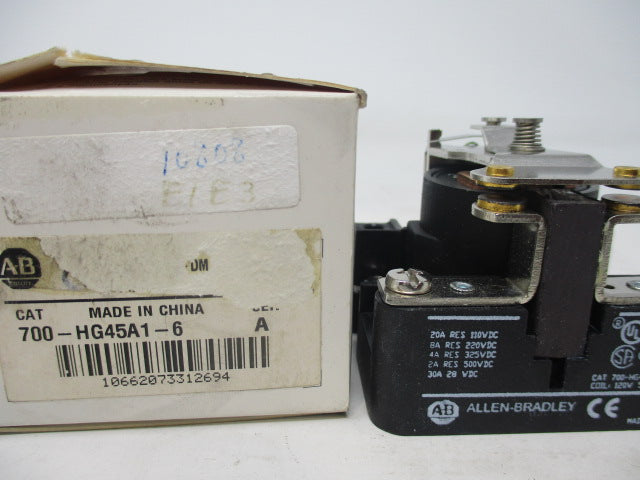 Allen Bradley via TCS 700HG45A16 Ser. A NSFP (WH) 700 HG45A1 6