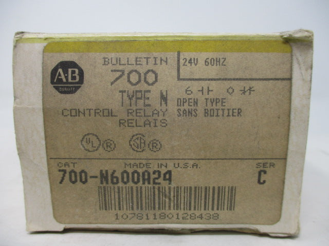 Allen Bradley via TCS 700N600A24 Ser. C NSFP (BK/YL) 700 N600A24