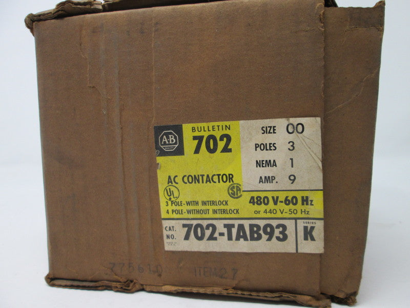 Allen Bradley via TCS 702T93 Ser. K NSFP (BR/YL) 702 T93