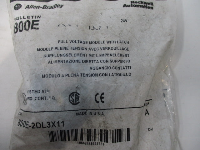 Allen Bradley via TCS 800E2DL3X11 Ser. A NSFP 800E 2DL3X11