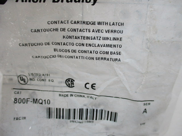 Allen Bradley via TCS 800FMQ10 Ser. A NSFP 800F MQ10