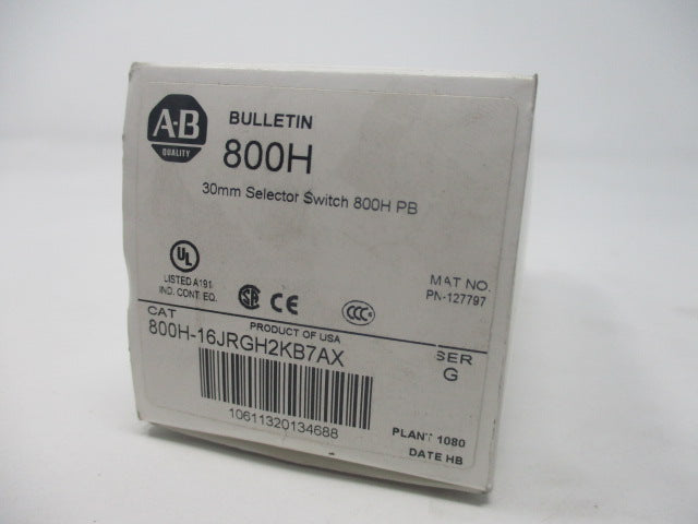 Allen Bradley via TCS 800H16JRGH2KB7AX Ser. G NSFP (WH)