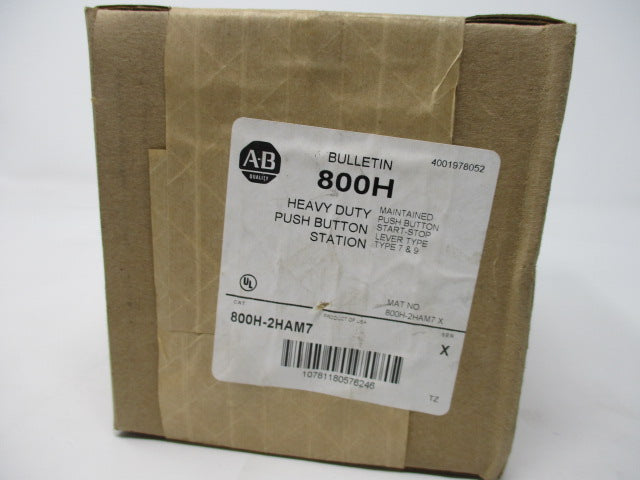 Allen Bradley via TCS 800H2HAM7 Ser. X NSFP (BR/WH) 800H 2HAM7