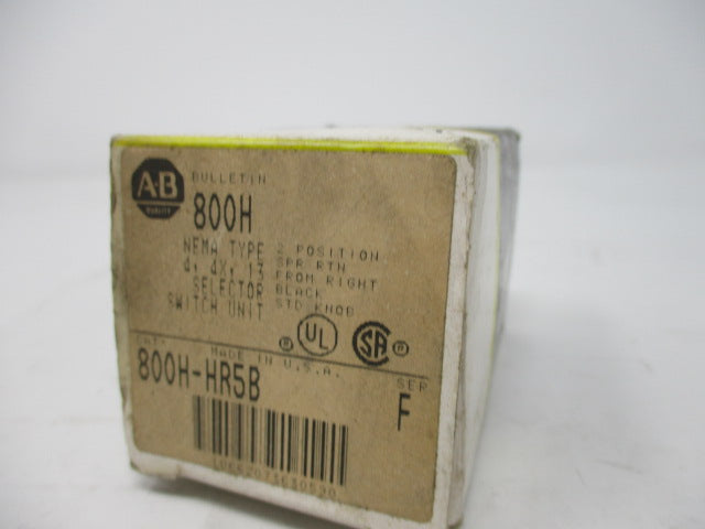 Allen Bradley via TCS 800HHR5B Ser. F NSFP (BK/YL) 800H HR5B