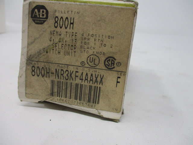 Allen Bradley via TCS 800HNR3KF4AAXX Ser. F NSFP (BK/YL) 800H NR3KF4AAXX