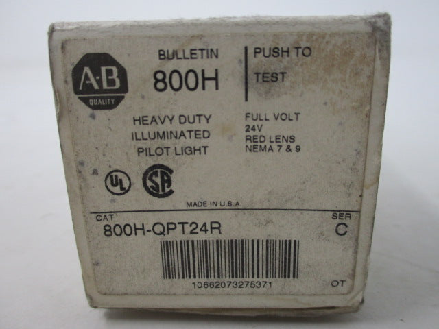 Allen Bradley via TCS 800HQPT24R Ser. C NSFP (WH) 800H QPT24R