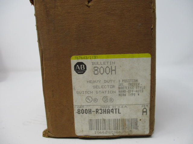 Allen Bradley via TCS 800HR3HA4TL Ser. A NSFP (BR/WH) 800H R3HA4TL