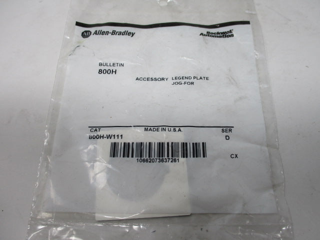 Allen Bradley via TCS 800HW111 Ser. D NSFP 800H W111