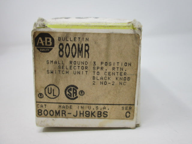 Allen Bradley via TCS 800MRJH9KBS Ser. C NSFP (BK/YL) 800MR JH9KBS